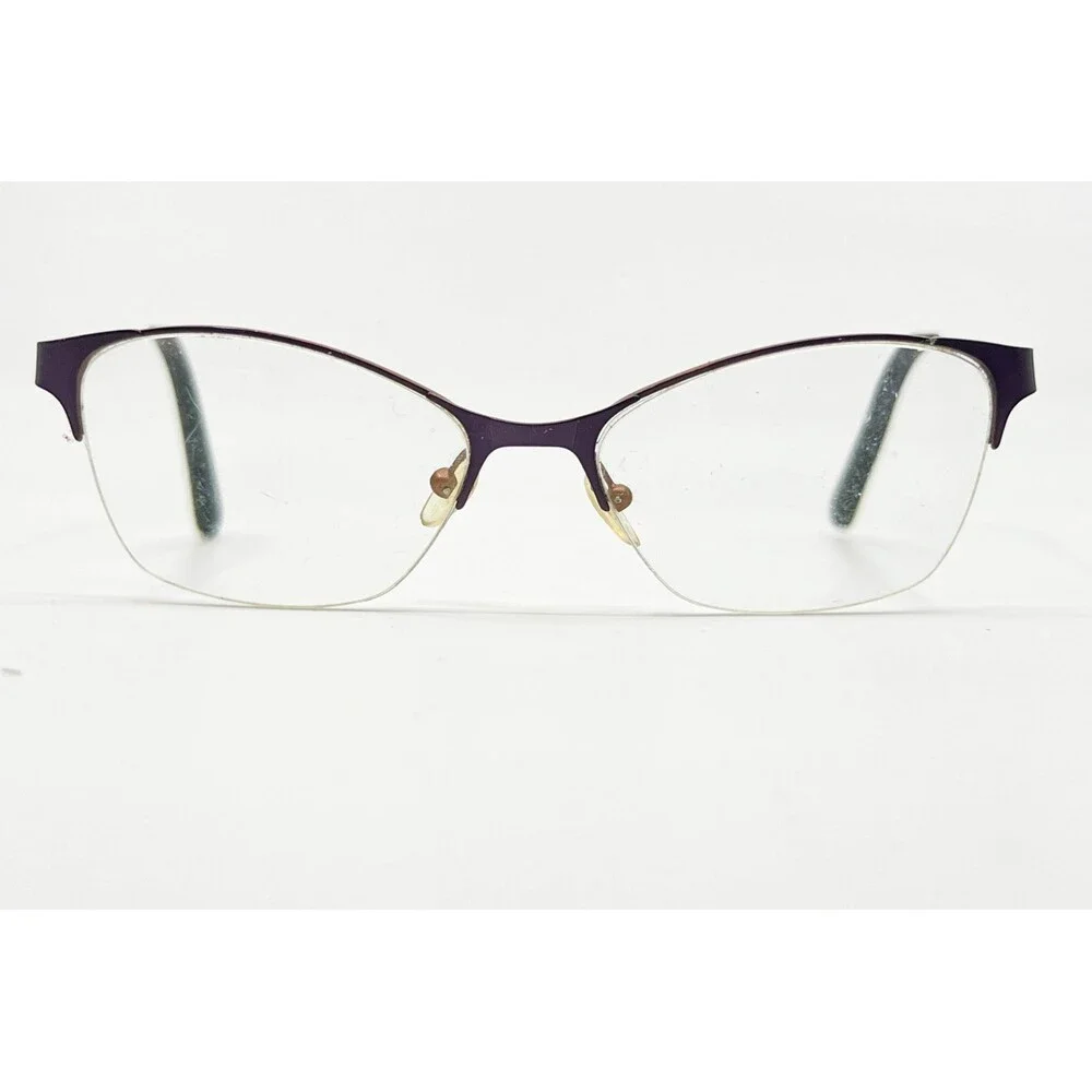 Scott Harris Eyeglasses Womens Purple Semi Rimless SH-422 C2 51-16-135